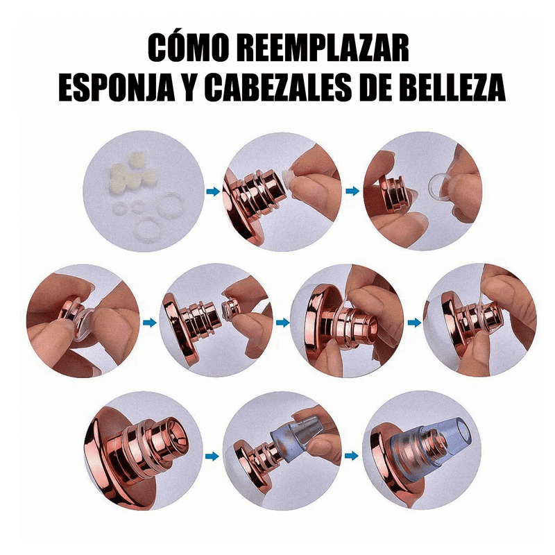 Removedor de Puntos Negros + 4 Cabezas Intercambiables